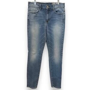 SIWY Los Angeles Lauren Mid Rise Skinny Stretch Denim Jean Med Wash Blue 31x27 P